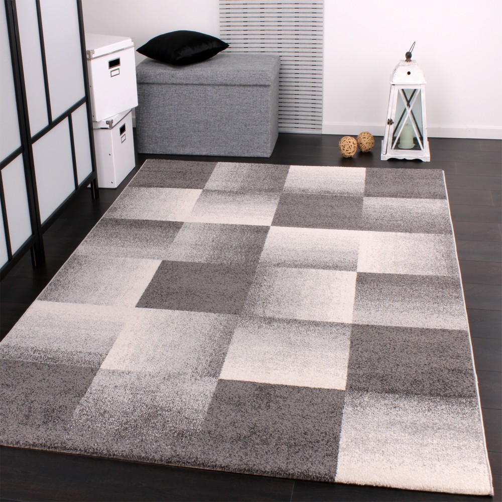 Teppich wohnzimmer modern: teppich wohnzimmer modern wellen muster ... Wohnzimmerteppich grau